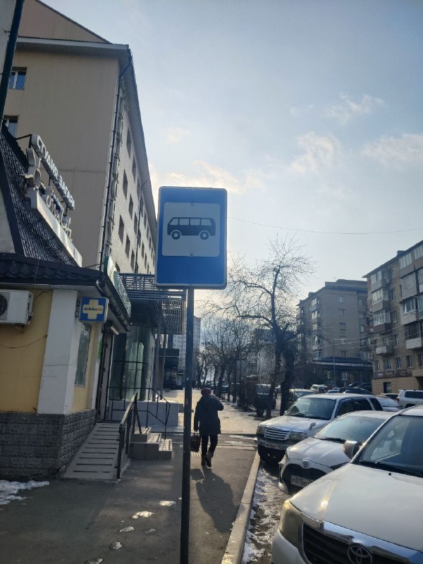 В районе дома № 22 на улице Посьетской выделили место для остановки общественного транспорта