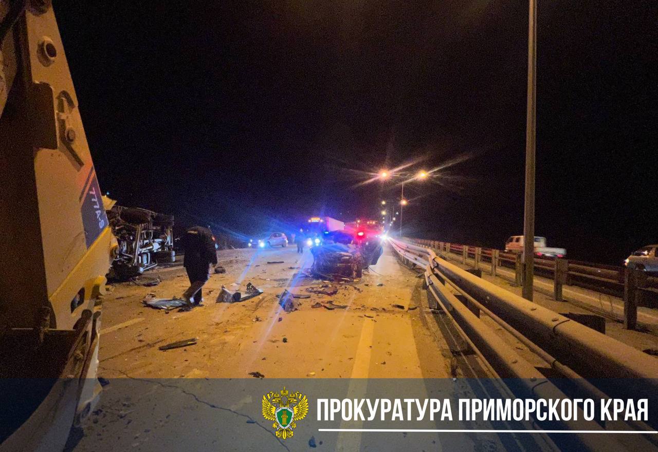 Прокуратура поставила на контроль установление обстоятельств ДТП в Артёме, в котором погибли два человека