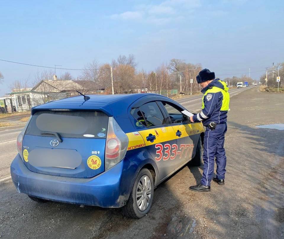 В Приморском крае в ходе профилактического мероприятия «Такси» Госавтоинспекторами проверено 86 транспортных средств В Приморском крае в ходе профилактического мероприятия «Такси» Госавтоинспекторами проверено 86 транспортных средств