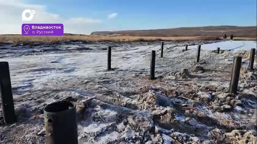 На Русском острове завершился первый этап строительства велодорожки