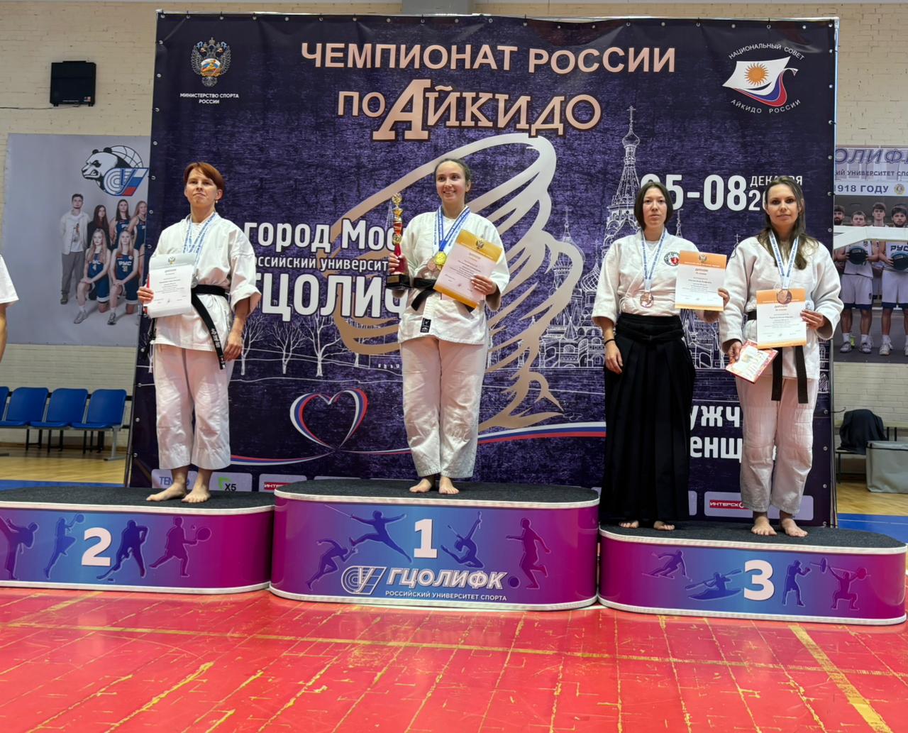 С 5 по 8 декабря в Российском университете спорта (ГЦОЛИФК, г. Москва) прошёл чемпионат России по айкидо – крупнейшее всероссийское соревнование, в котором приняли участие спортсмены из 28 регионов и более 110 атлетов С 5 по 8 декабря в Российском университете спорта (ГЦОЛИФК, г. Москва) прошёл чемпионат России по айкидо – крупнейшее всероссийское соревнование, в котором приняли участие спортсмены из 28 регионов и более 110 атлетов