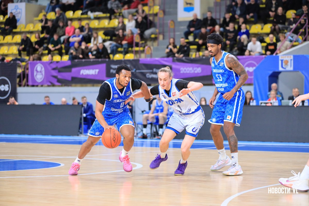 БК «Динамо» из Владивостока прервал победную серию, уступив «Югре» в Сургуте БК «Динамо» из Владивостока прервал победную серию, уступив «Югре» в Сургуте