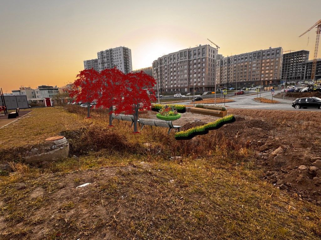 Уютный сквер со скамейками и цветущими растениями может появиться в микрорайоне Патрокл приморской столицы