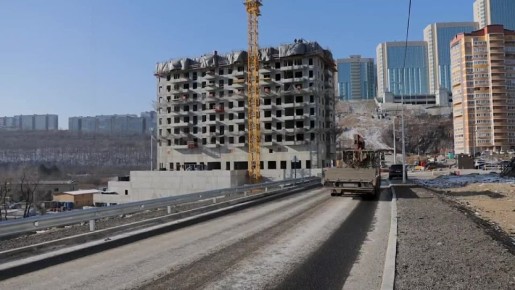 Новую дорогу открыли в микрорайоне Зеленый Угол от Нейбута 67а до Седанка-Патрокл