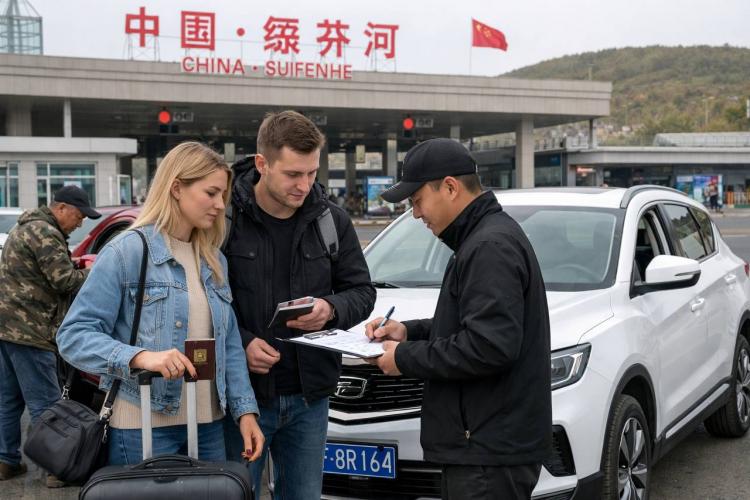 Российские туристы, въезжающие в Китай по безвизовому режиму, получили возможность самостоятельно передвигаться по Суйфэньхэ на арендованном автомобиле