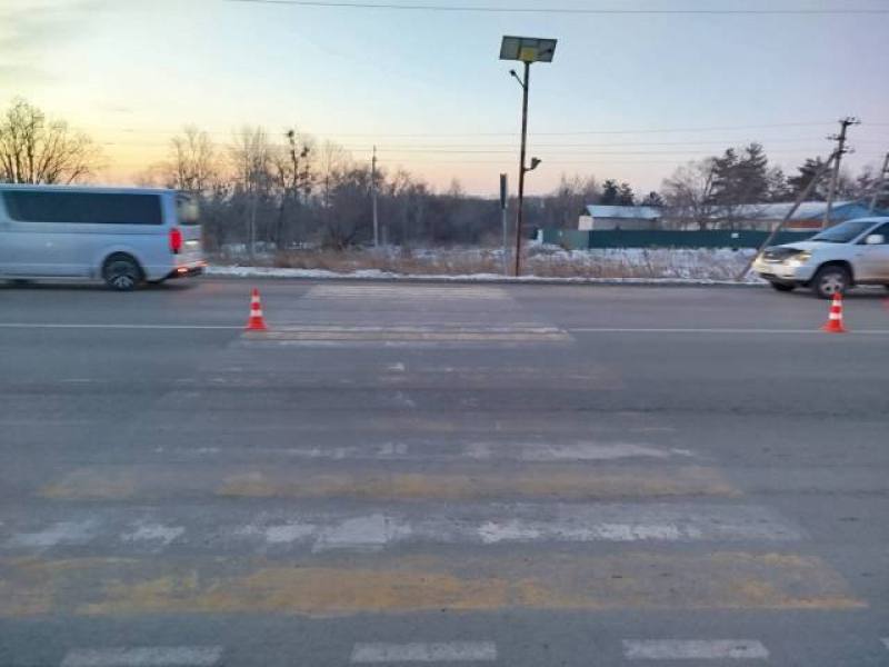 Госавтоинспекция Лесозаводска устанавливает обстоятельства ДТП с участием пешехода