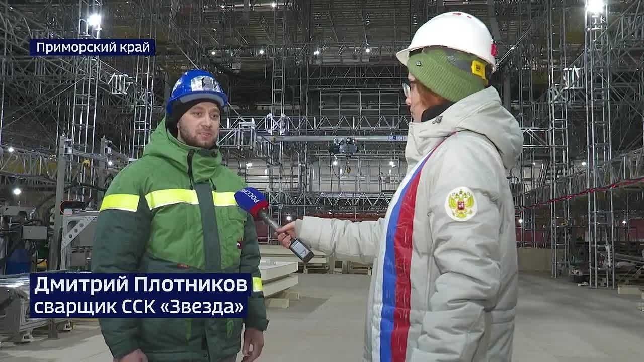 Ледокольный танкер-газовоз впервые в России построен на судоверфи «Звезда» в Большом Камне