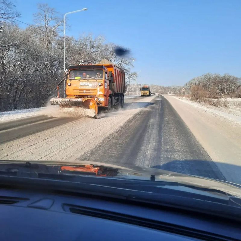 Специалисты филиала «Шкотовский» на участке дороги Артем – Находка – порт Восточный с 36 по 100 километры выполняют работы по: