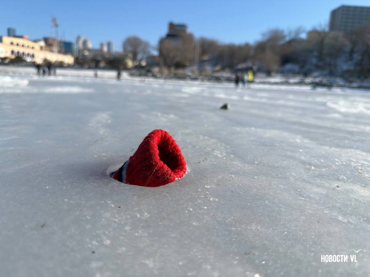 Акватория Спортивной гавани во Владивостоке превратилась в большой бесплатный каток Акватория Спортивной гавани во Владивостоке превратилась в большой бесплатный каток