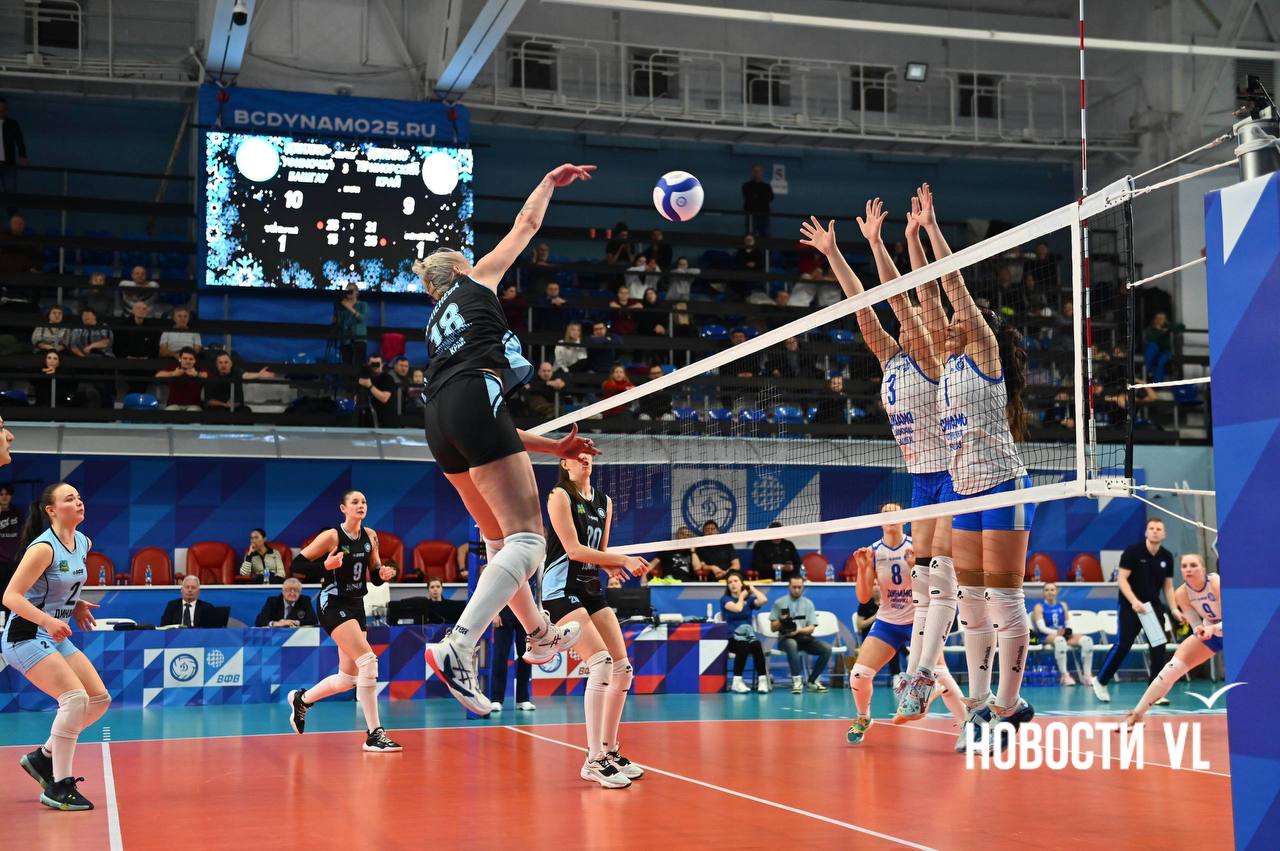 Волейболистки приморского «Динамо» одержали первую победу в 2026 году Волейболистки приморского «Динамо» одержали первую победу в 2026 году