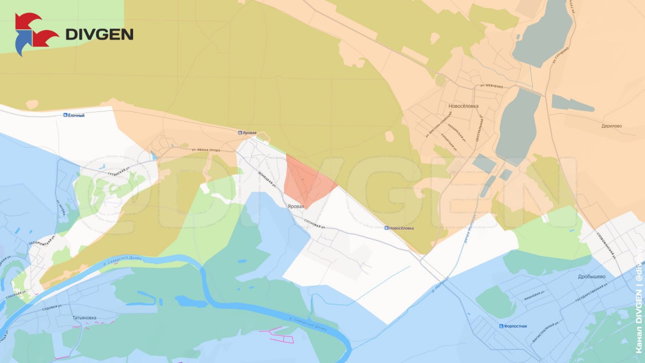 На Красно-Лиманском направлении ВС РФ заняли позиции в восточной части Яровой, сообщает "DivGen"