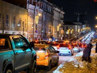 Вечерние пробки во Владивостоке
