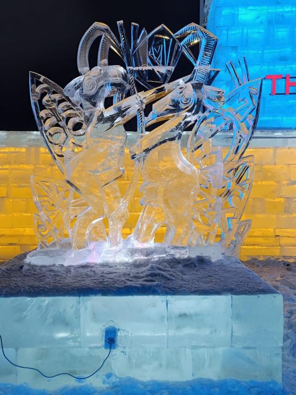 Команда Приморья взяла «серебро» на фестивале ледовых фигур в Харбине