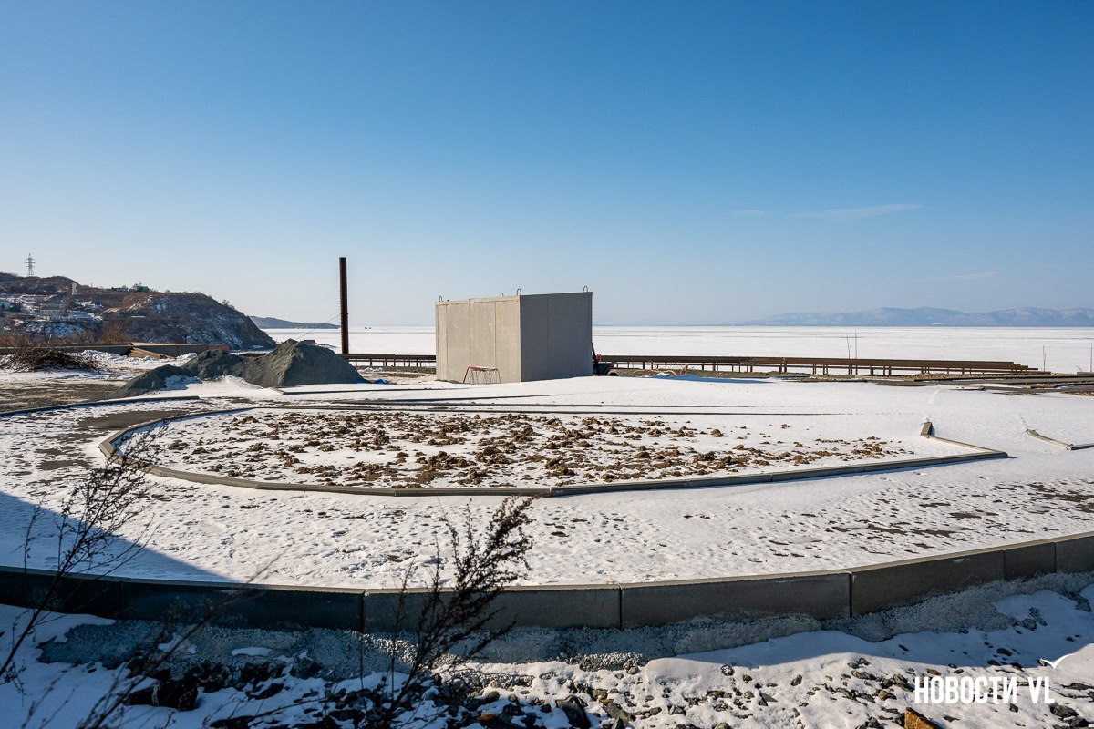 Строительство парка семейного отдыха на бывшей видовой на Эгершельде идёт небольшими шагами Строительство парка семейного отдыха на бывшей видовой на Эгершельде идёт небольшими шагами