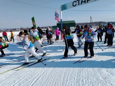 Лыжные гонки среди юнармейцев!