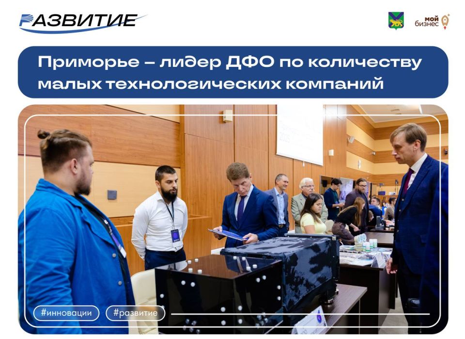Приморский край — лидер ДФО по количеству малых технологических компаний