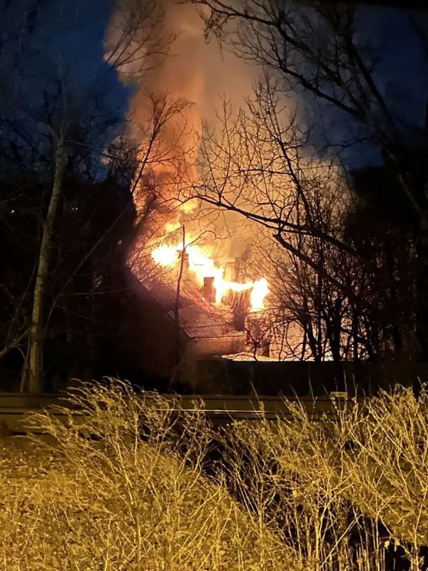 Вольер с животными и административное здание зоопарка горят во Владивостоке