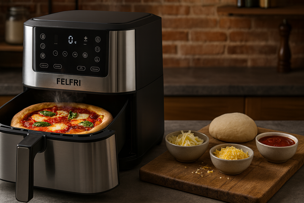 Пицца с сыром за 10 минут: секреты аэрогриля