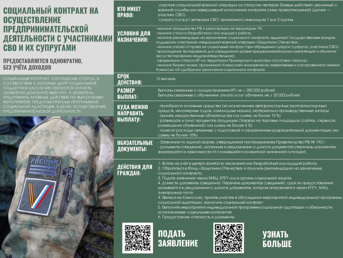 Социальный контракт – помощь людям в сложной ситуации