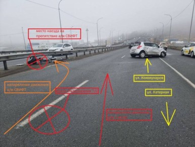 В утреннем ДТП на Катерной пострадали два человека