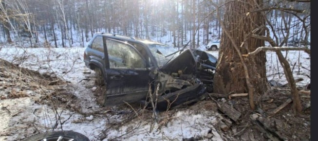 В Кавалеровском районе водитель Toyota Land Cruiser не справился с управлением и направил внедорожник в кювет, где машина врезалась в дерево. В результате ДТП травмы получили 23-летний автолюбитель и двое девушек-пассажиров...