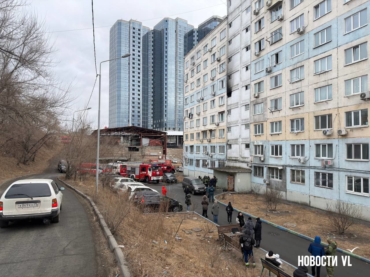 В доме на Надибаидзе, 26 произошёл пожар