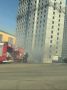 На Тухачевского сгорел вагончик отдела продаж строящегося жилого комплекса