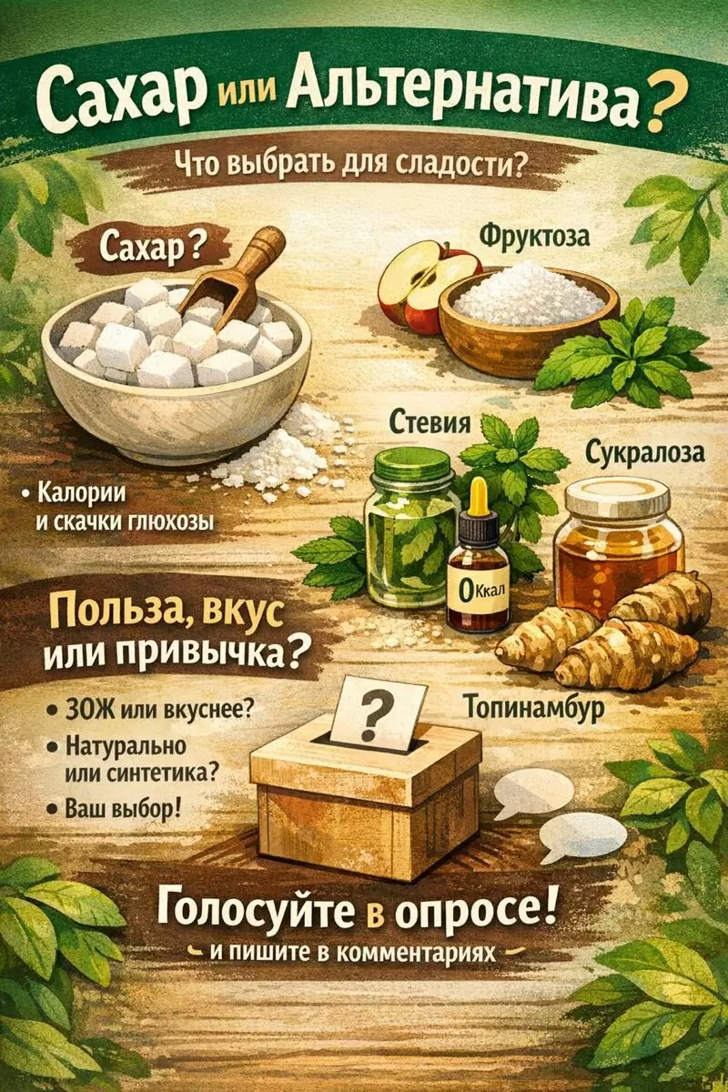 Сладость без сахара: новые горизонты альтернативных подсластителей