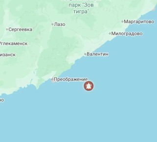 В Японском море у побережья Приморья зафиксировано землетрясение магнитудой 4,4