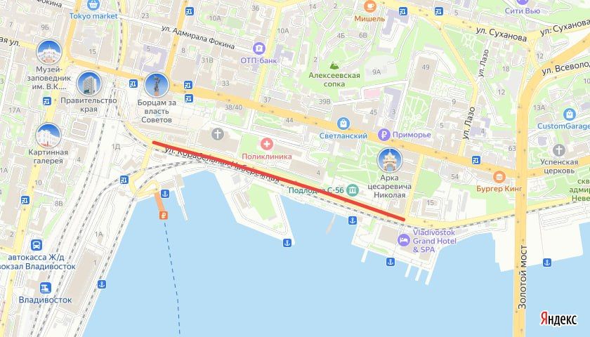 Участок Корабельной Набережной завтра в полдень закроют для машин