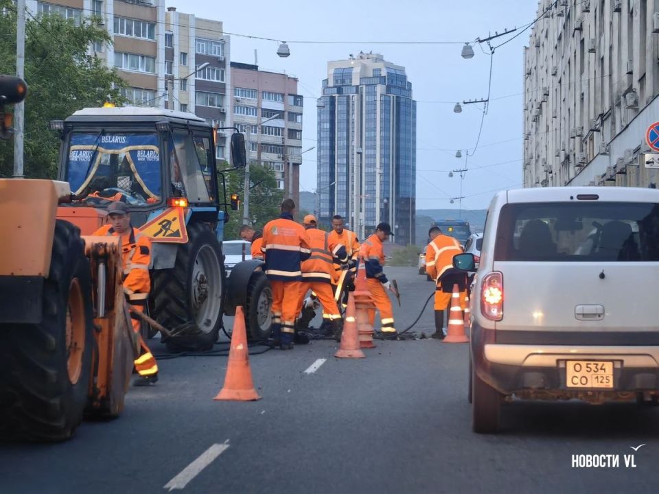 Во Владивостоке начался ремонт Партизанского проспекта Во Владивостоке начался ремонт Партизанского проспекта