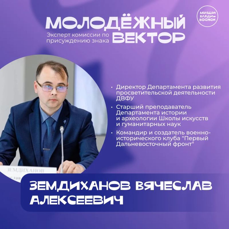 Продолжаем знакомство с экспертами знака Молодежный вектор! Продолжаем знакомство с экспертами знака Молодежный вектор!