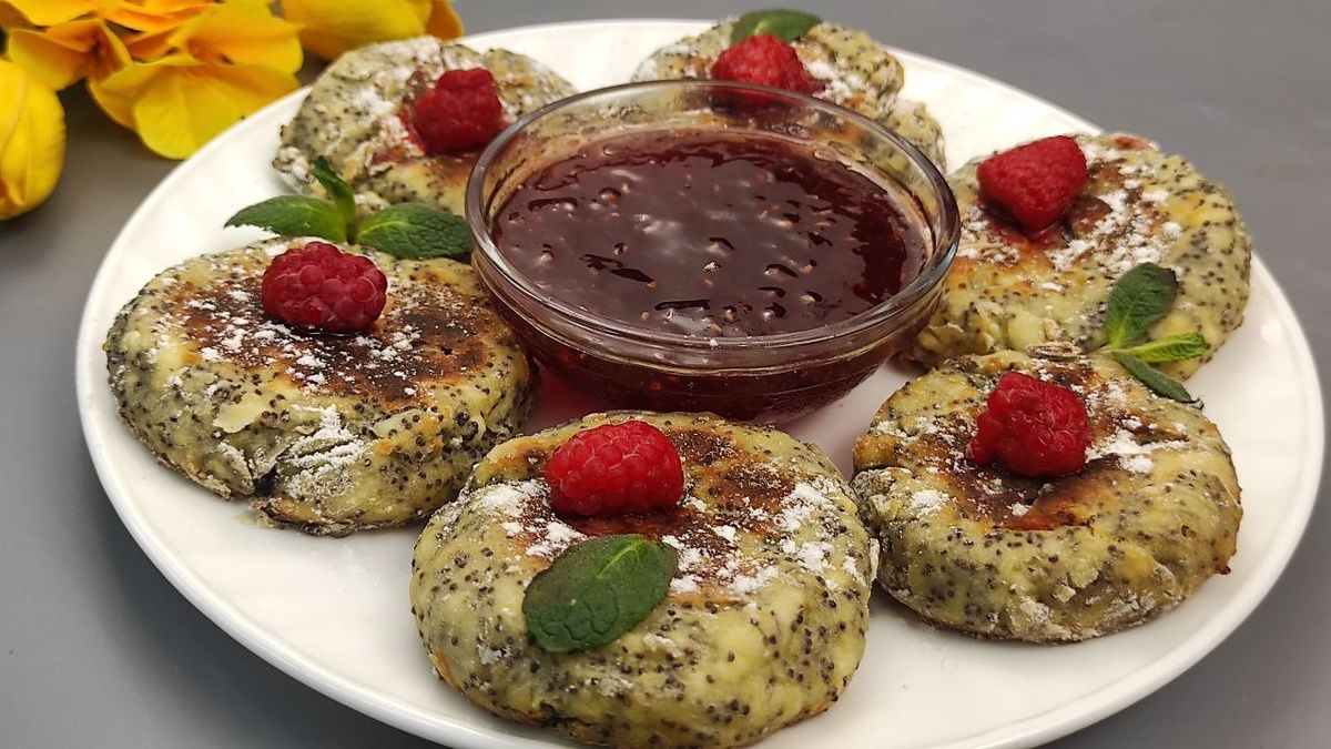 Сырники с маком: полезный десерт без сахара и масла