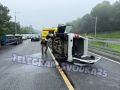 Во Владивостоке на Седанке после ДТП перевернулся внедорожник