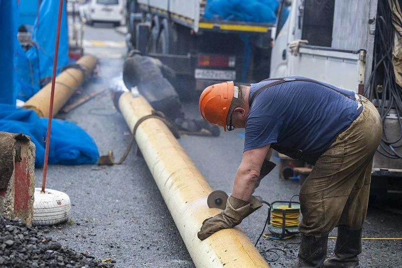 Во Владивостоке приступили ко второму этапу ремонта теплосетей на Фонтанной