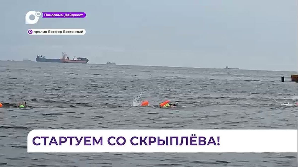 Морской заплыв от острова Скрыплёва до мыса Житкова прошёл во Владивостоке