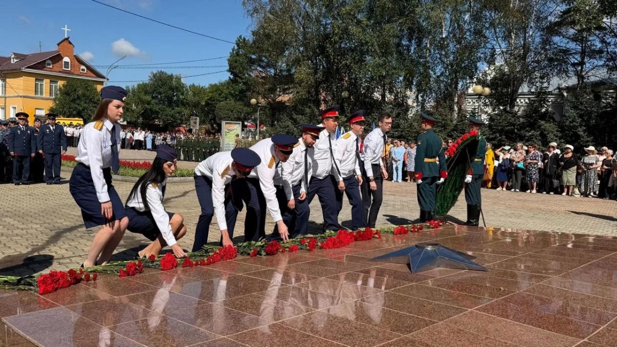Сотрудники Следственного комитета Приморья приняли участие в памятных мероприятиях к 81-й годовщине Победы над Японией