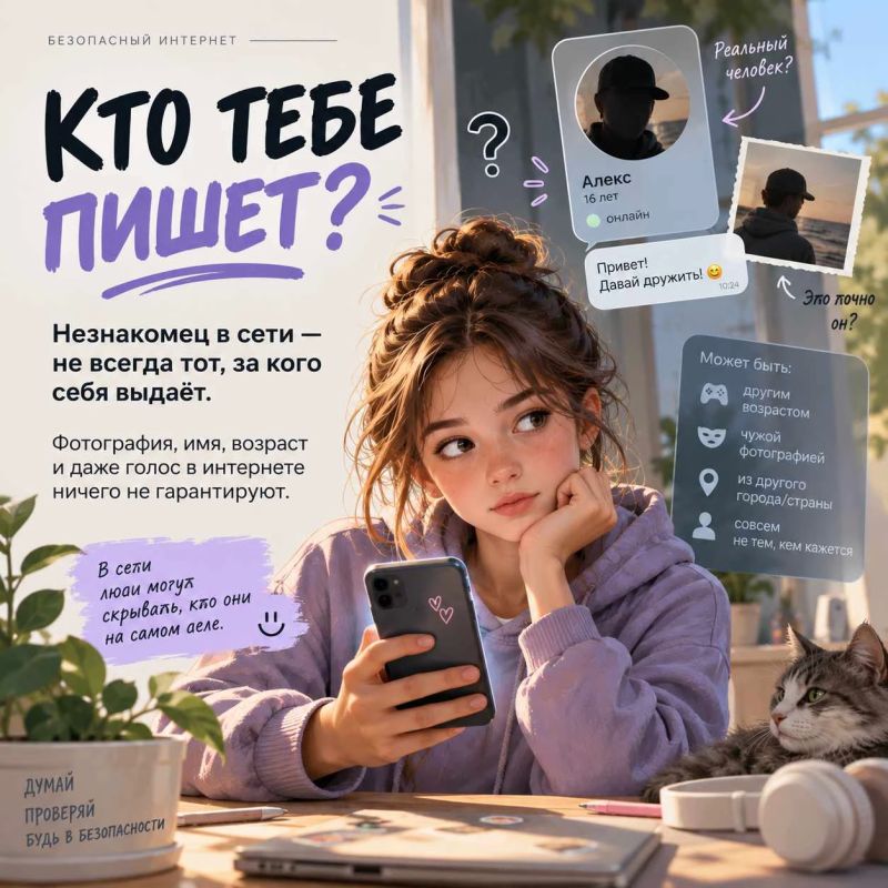 Иногда опасное знакомство в интернете начинается совсем обычно: общие интересы, шутки, помощь в игре или просто приятный разговор