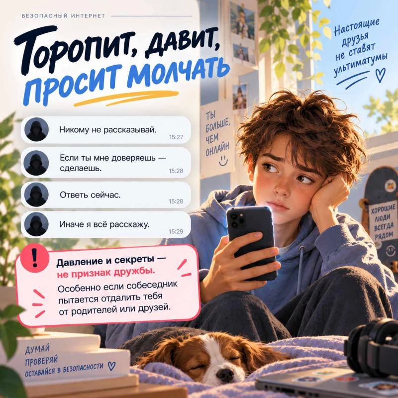 Иногда опасное знакомство в интернете начинается совсем обычно: общие интересы, шутки, помощь в игре или просто приятный разговор Иногда опасное знакомство в интернете начинается совсем обычно: общие интересы, шутки, помощь в игре или просто приятный разговор