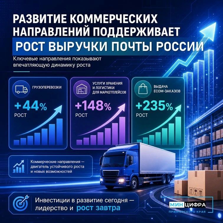 Почта России подвела итоги первого полугодия 2026 года