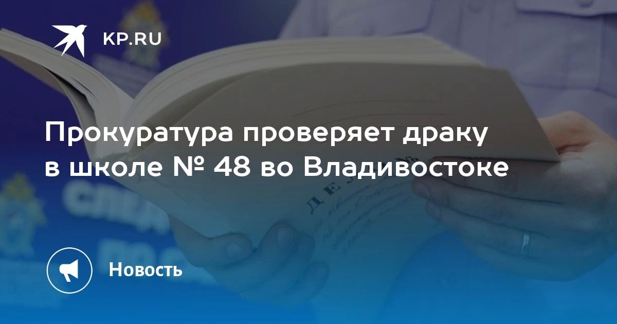 Прокуратура проверяет драку в школе № 48 во Владивостоке