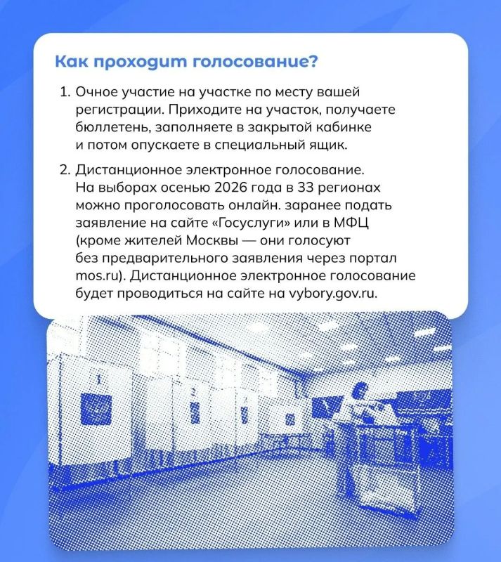 18 - 20 сентября 2026 года в России пройдут выборы в представительные органы страны 18 - 20 сентября 2026 года в России пройдут выборы в представительные органы страны