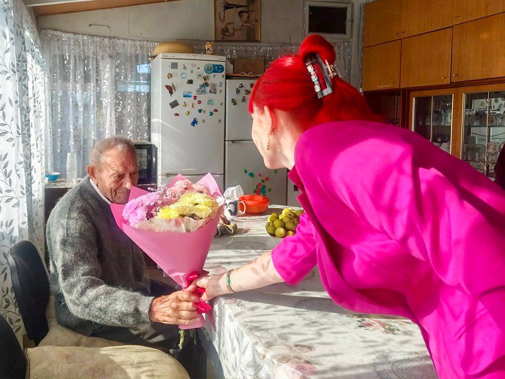 96-летие отмечает труженик тыла Борис Александрович Ротарь 96-летие отмечает труженик тыла Борис Александрович Ротарь