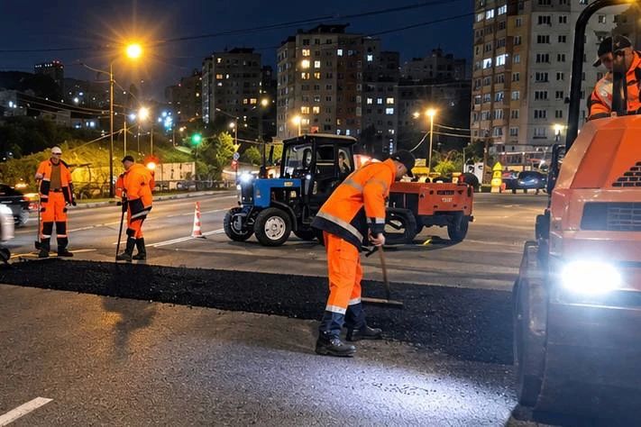 На этой неделе бригады «СГТ» провели ремонтные работы на нескольких участках дорог Владивостока На этой неделе бригады «СГТ» провели ремонтные работы на нескольких участках дорог Владивостока