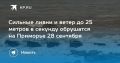Сильные ливни и ветер до 25 м/с в Приморье