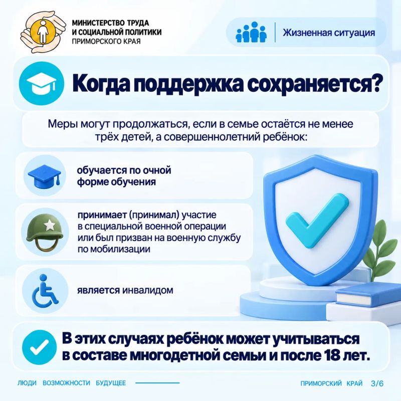 Егору скоро 18: что изменится для многодетной семьи Егору скоро 18: что изменится для многодетной семьи