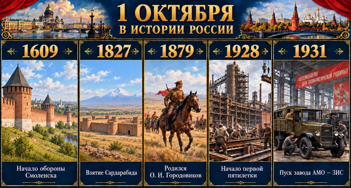 1 октября в истории России