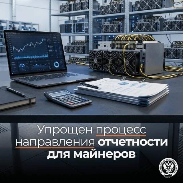 Отчёт о намайненной цифровой валюте теперь можно сформировать в «Налогоплательщик ЮЛ»