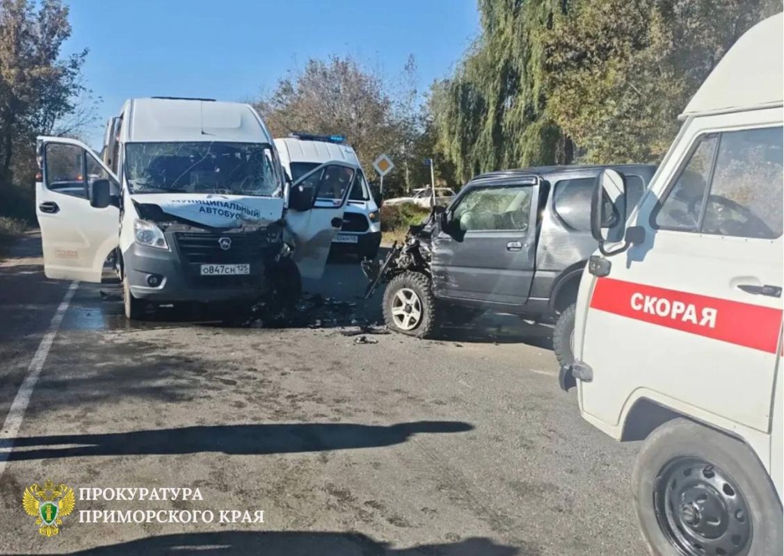 Четыре человека пострадали в аварии с пассажирским автобусом в Партизанске Четыре человека пострадали в аварии с пассажирским автобусом в Партизанске
