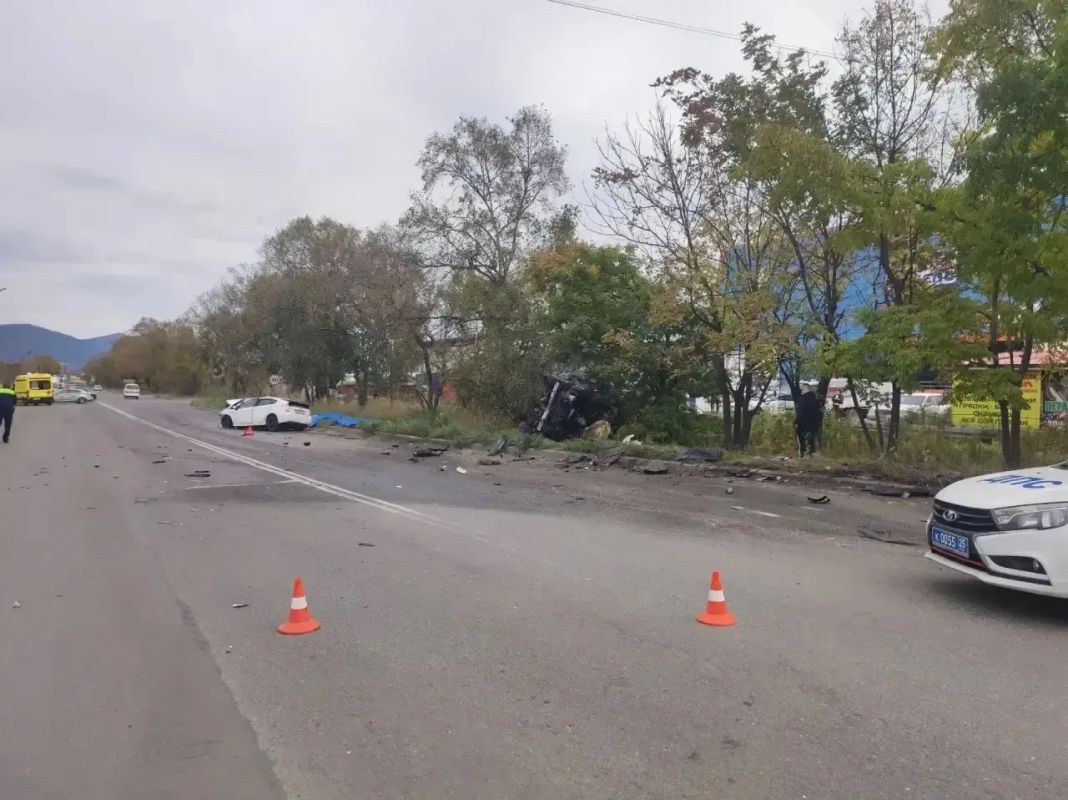 Страшное ДТП произошло в районе дома N 143а на улице Шоссейной в Находке Страшное ДТП произошло в районе дома N 143а на улице Шоссейной в Находке